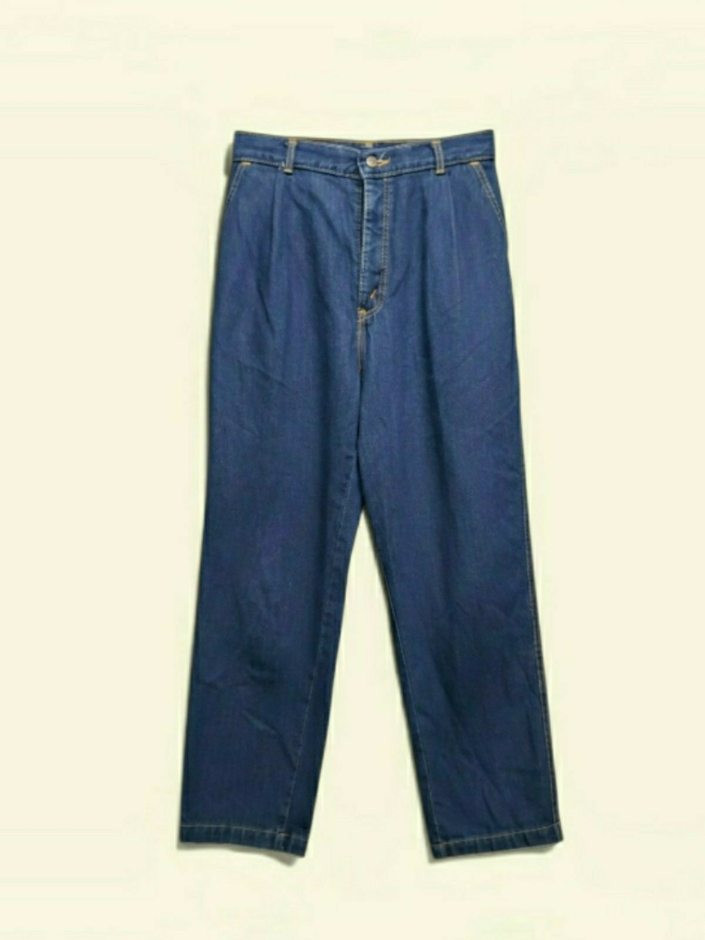 VTG 1986 Chic By H.I.S. Pleated Mom Jeans Made in USA High Waist Tapered 28/27